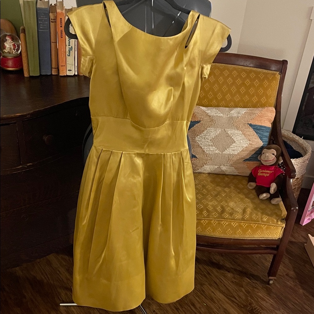 Vintage Laurie Deb San Francisco Elegant Gold Dress